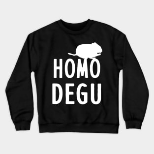 Cute Degu Lovable Octodon Gift Fan Crewneck Sweatshirt